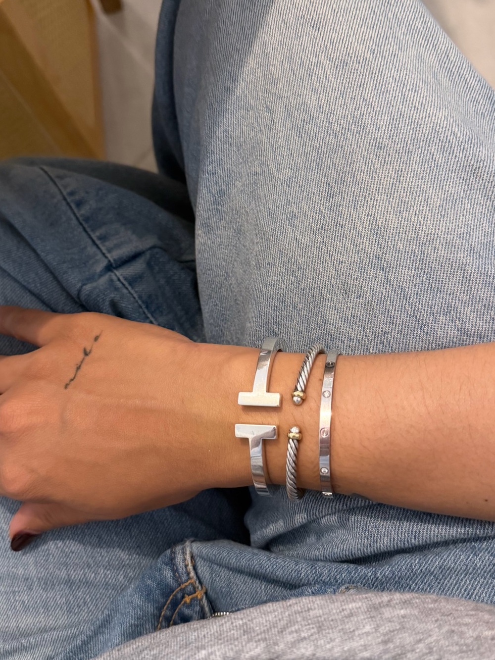 Tiffany T Square Bracelet Sterling Silver (Size Small) Authentic - Picture 9 of 15
